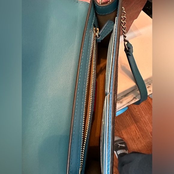 Etro Milano paisley and turquoise snakeskin crossbody purse - Picture 4 of 10